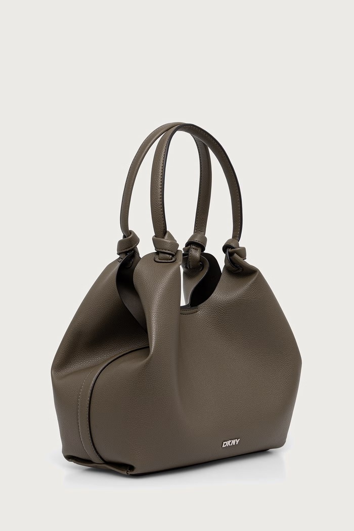 Akcesoria DKNY torebka shopper damska z imitacji skóry PAULA R42BAE49 zielony
