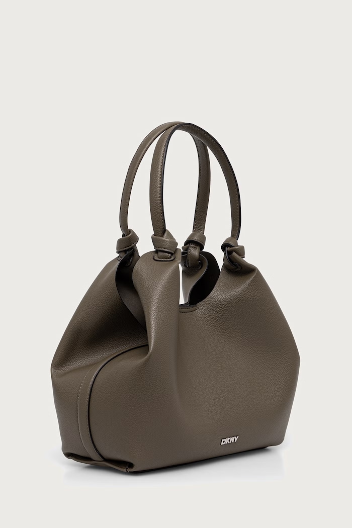 Akcesoria DKNY torebka shopper damska z imitacji skóry PAULA R42BAE49 zielony