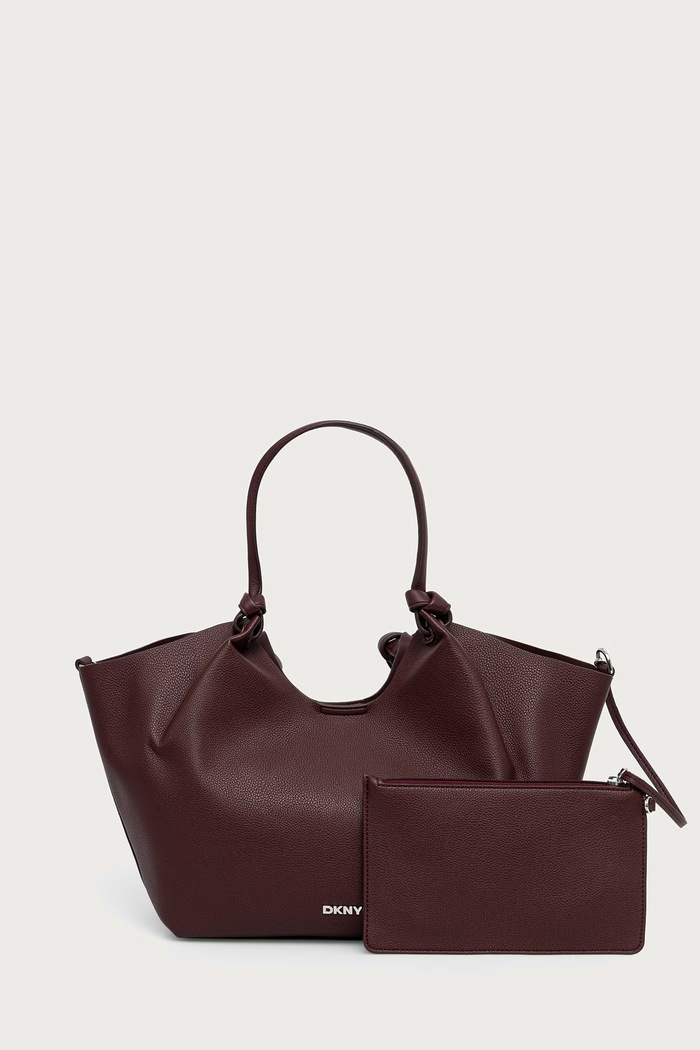 DKNY torebka shopper damska z imitacji skóry PAULA bordowy R42BAE49