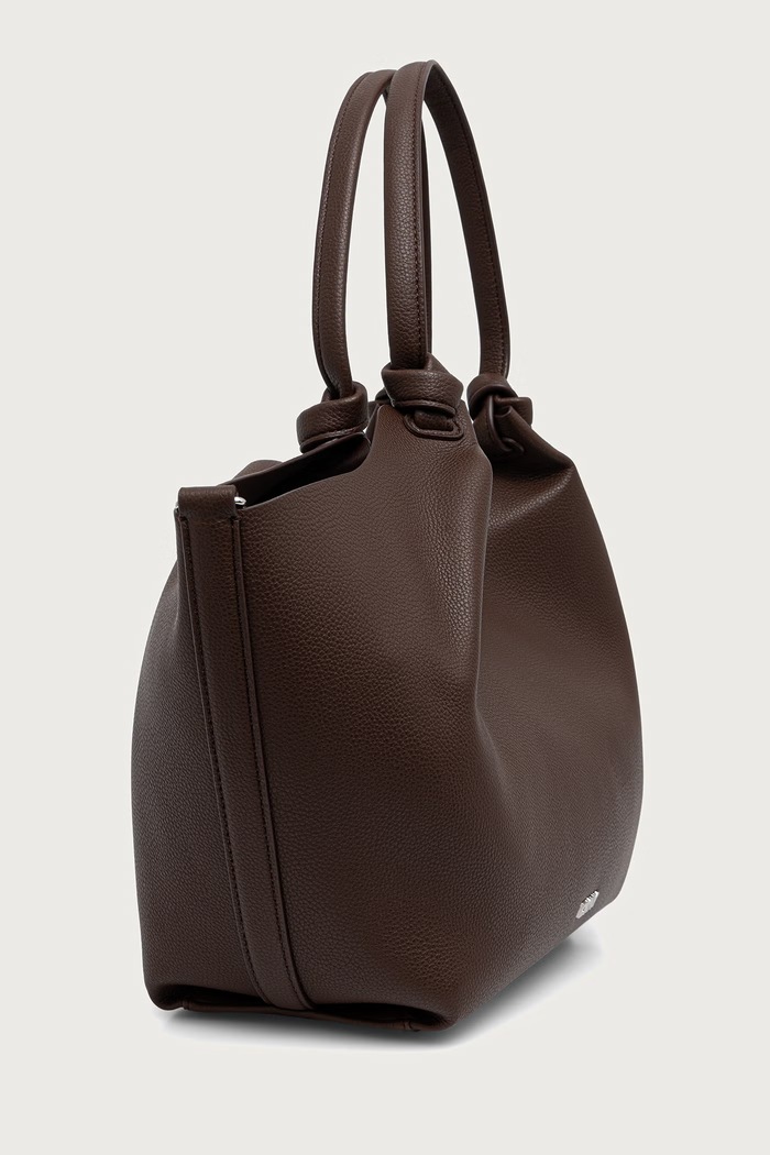 DKNY torebka shopper damska z imitacji skóry PAULA R42BAE49 brązowy SS26