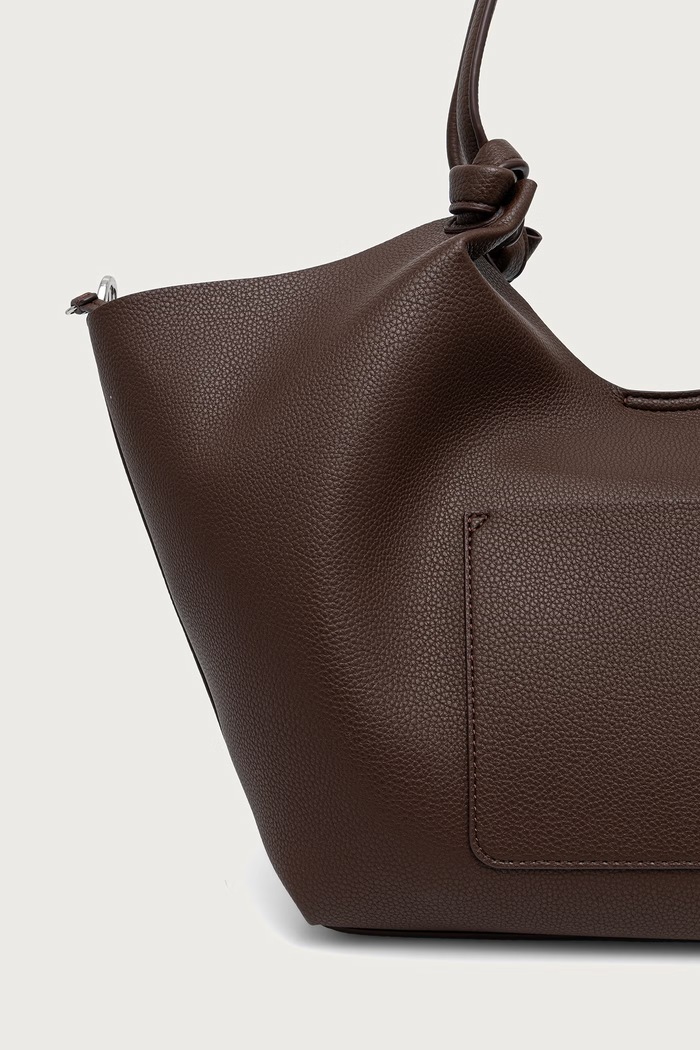 Akcesoria DKNY torebka shopper damska z imitacji skóry PAULA R42BAE49 brązowy