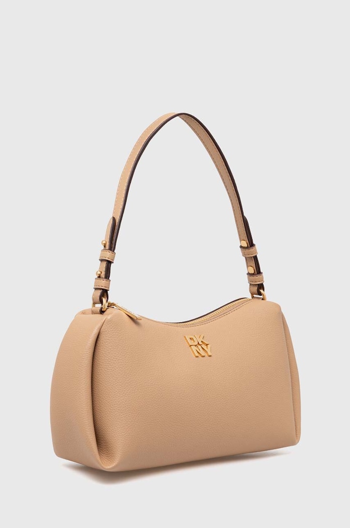 DKNY Τσάντα κρουασάν γυναικεία R423AE54 μπεζ SS26