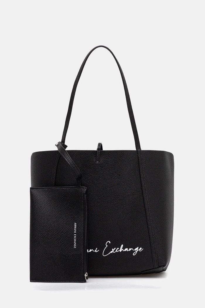 Kabelka Armani Exchange jednofarebný čierna XW000297.AF11937