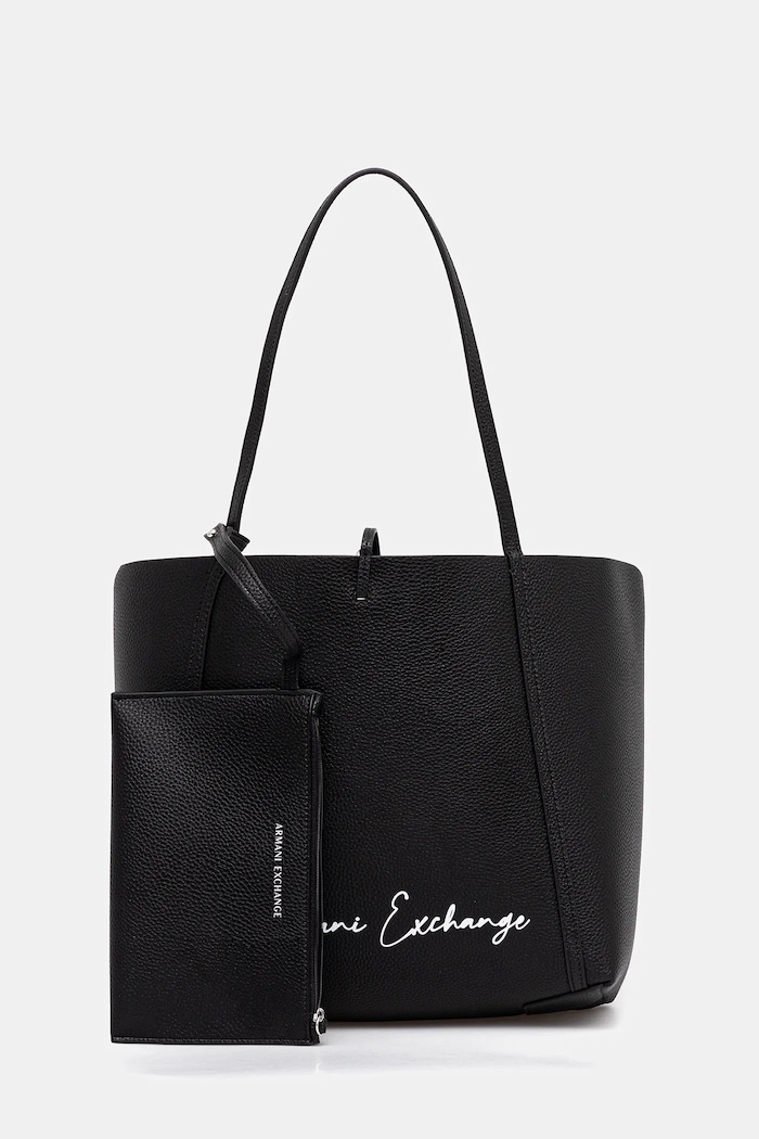 Kabelka Armani Exchange jednofarebný čierna XW000297.AF11937