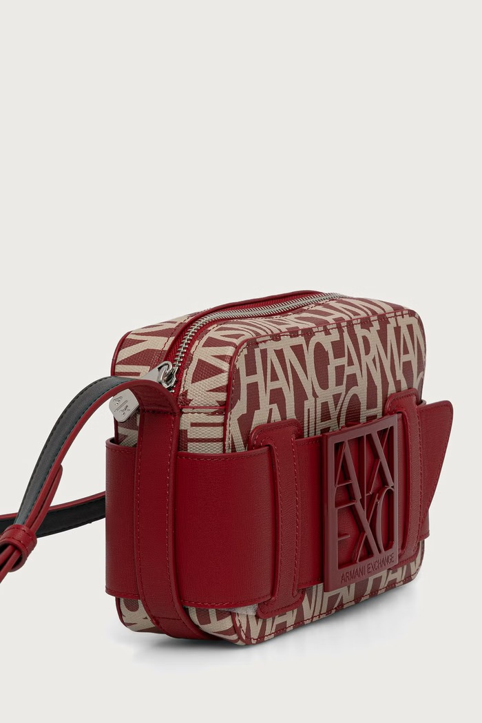 Armani Exchange Torebka crossbody damska 942699.3F742 czerwony SS26