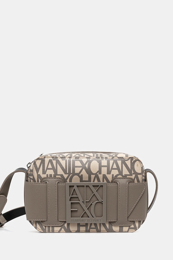 Armani Exchange geantă sintetic bej 942699.3F742
