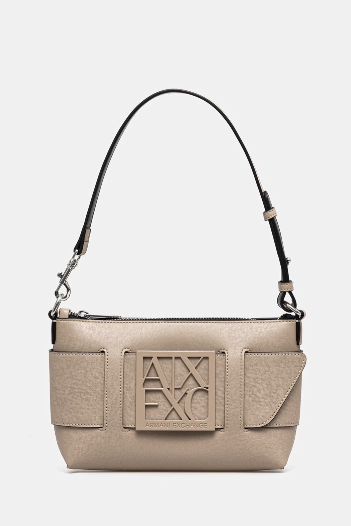 Kabelka Armani Exchange nášivka béžová 942907.0A874