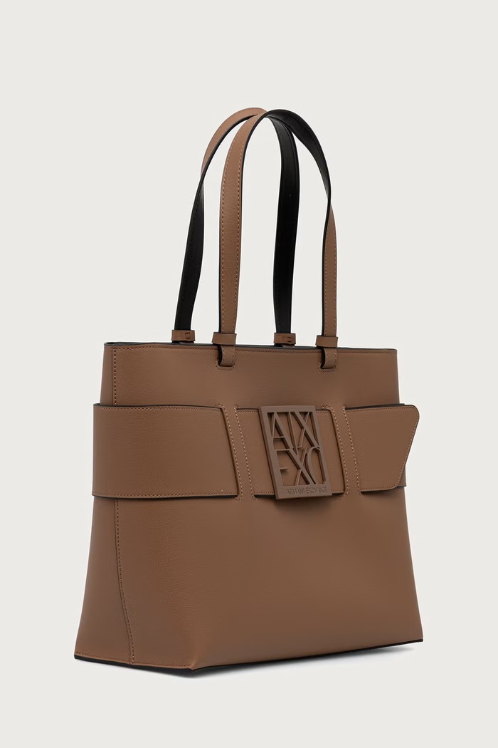 Armani Exchange Borsa shopper da donna in similpelle 949138.0A874 beige SS26