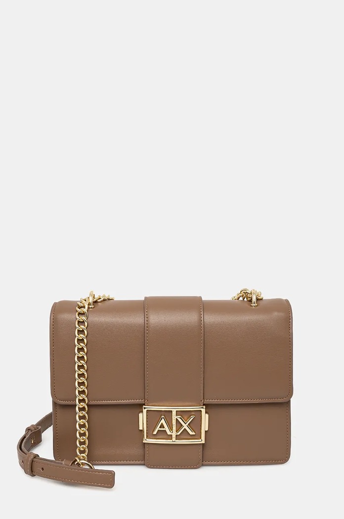Kabelka Armani Exchange nevejde se A4 hnědá 949167.4F786
