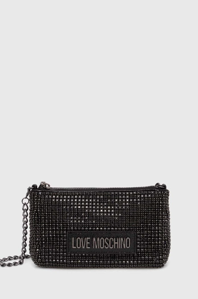 Love Moschino torebka tekstylny czarny JC4046PP1L