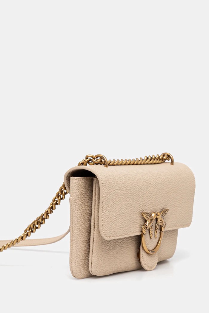 Pinko torebka skórzana 104528.A29Q beżowy AW25
