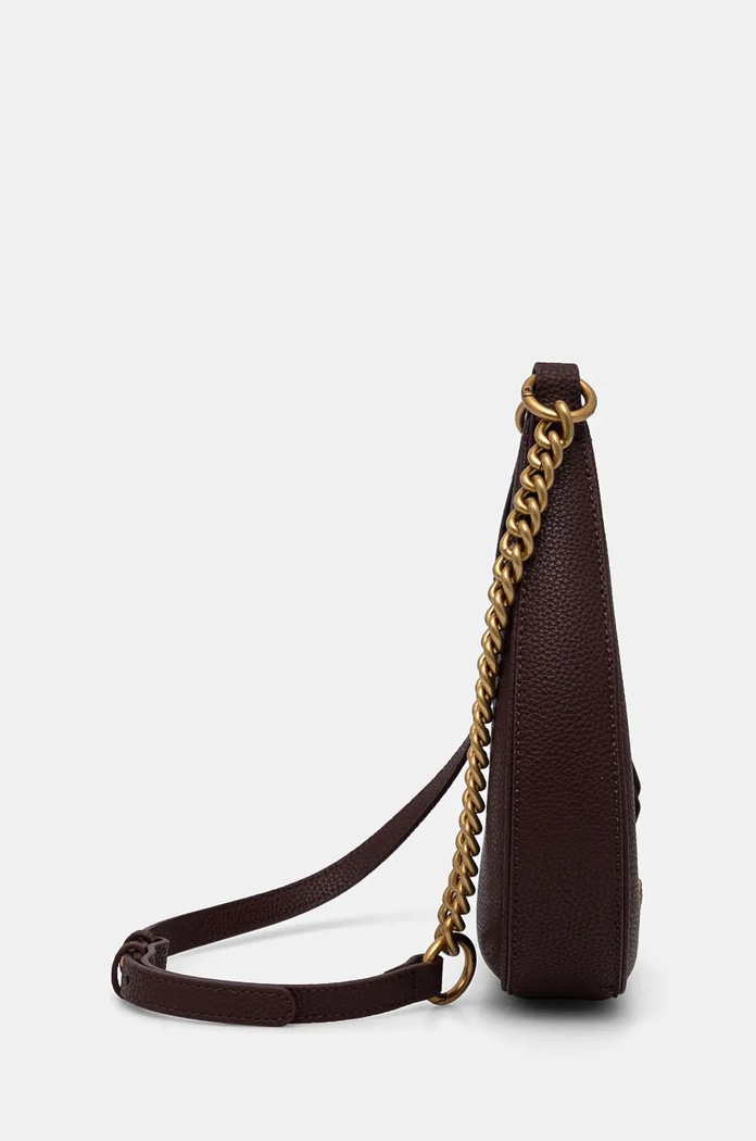 Kožená kabelka Pinko 101433.A29Q hnědá AW24