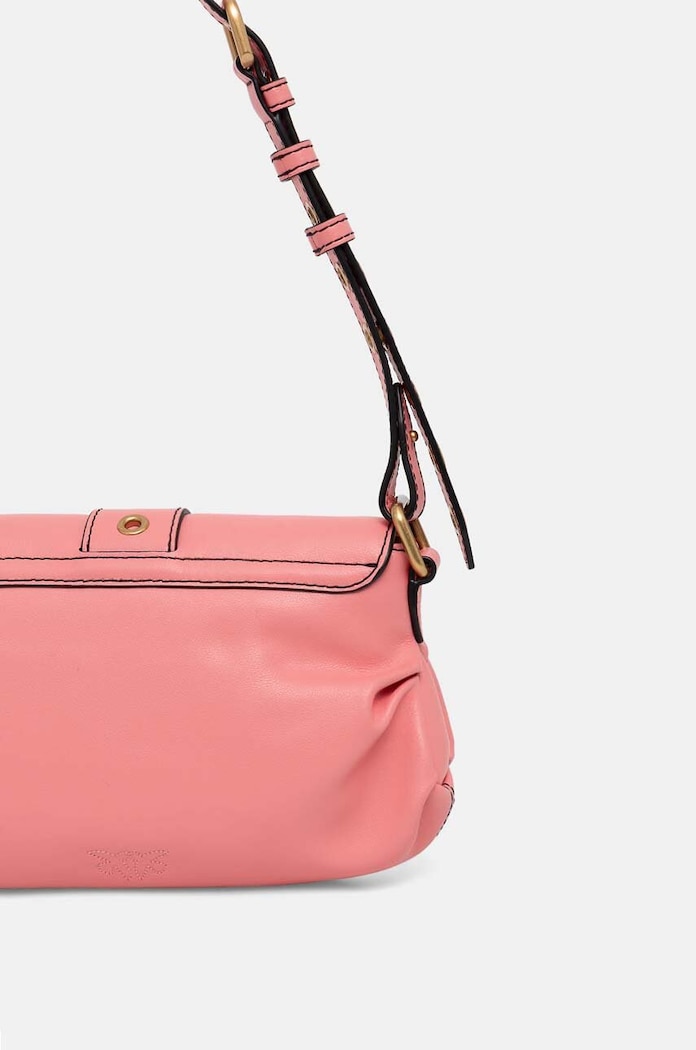 Borsa a mano in pelle Pinko 102802.A1W9 rosa