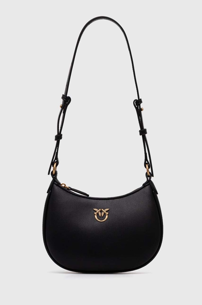 Pinko poseta de piele nu incape in A4 negru 103538.A0F1