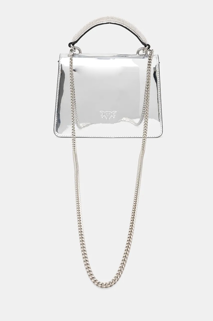 Accessori Pinko borsa a mano in pelle 100071.A1JD argento