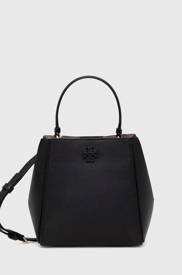 Tory Burch bőr táska McGraw Small nappa bőr fekete 158500.001