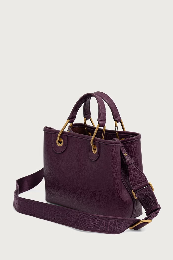 Akcesoria Emporio Armani torebka crossbody damska EW000361.AF12036 fioletowy