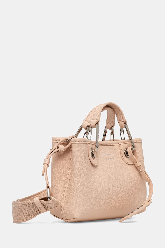 Emporio Armani crossbody kabelka dámska z imitácie kože EW000382.AF12036 béžová SS26