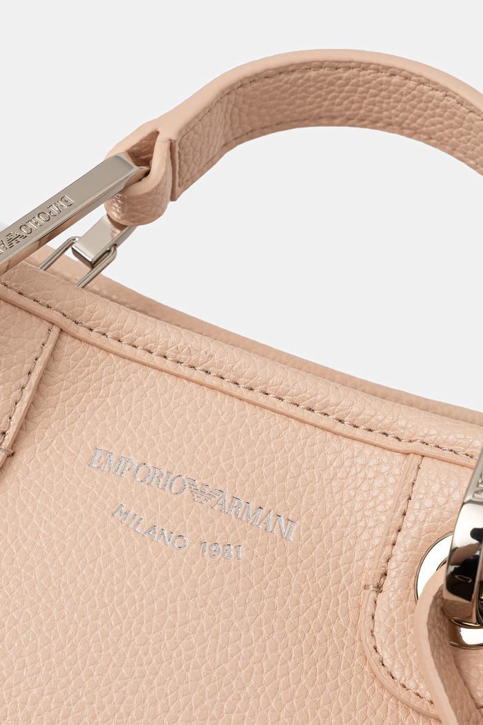Emporio Armani crossbody kabelka dámska z imitácie kože béžová EW000382.AF12036