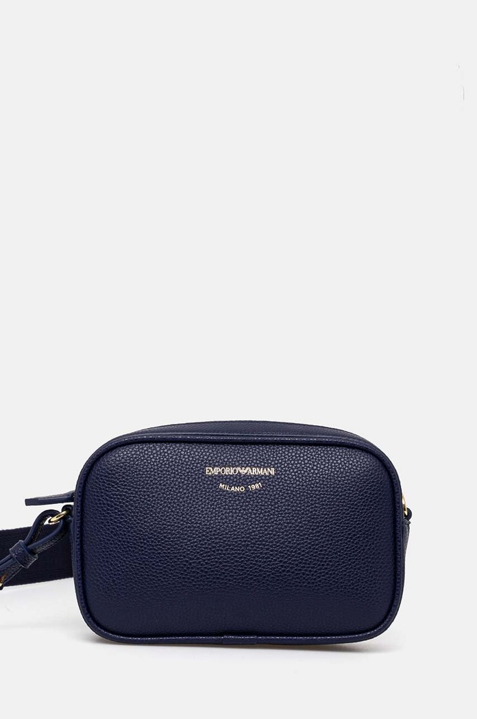 Emporio Armani crossbody kabelka dámska z imitácie kože imitácia kože tmavomodrá EW000537.AF12036