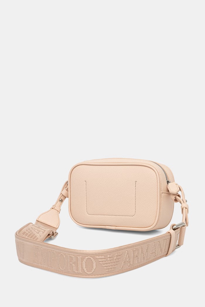 Dodatki Emporio Armani crossbody torbica ženska iz umetnega usnja EW000537.AF12036 bež