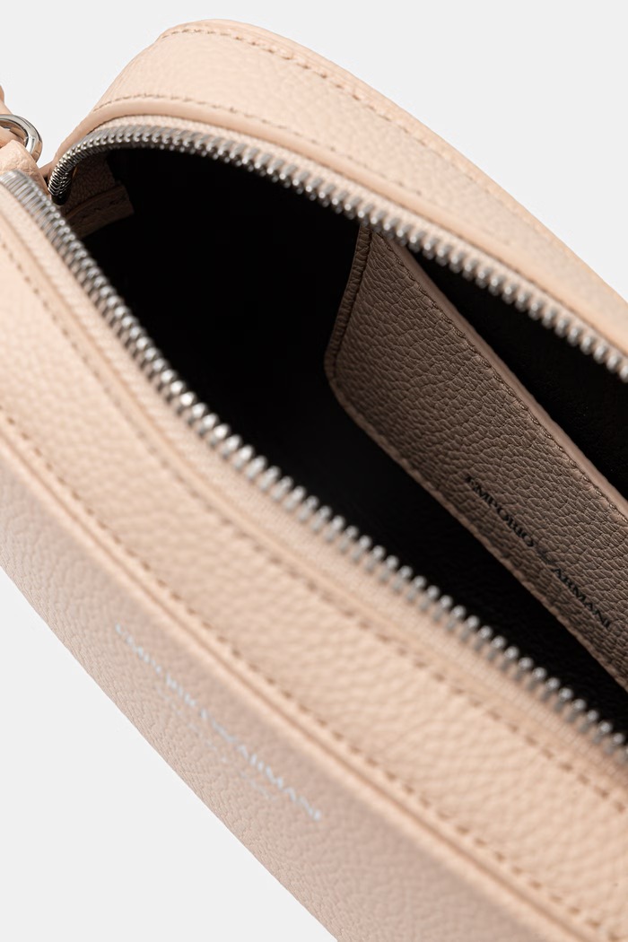 Emporio Armani crossbody torbica ženska iz umetnega usnja EW000537.AF12036 bež