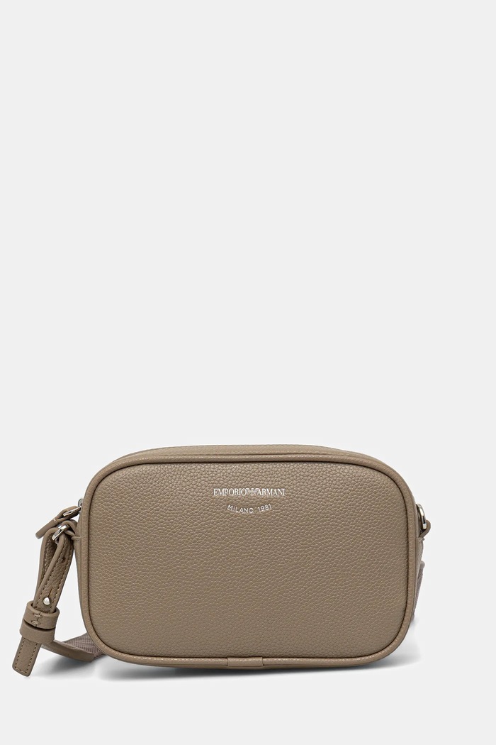 Emporio Armani torebka crossbody damska z imitacji skóry nie mieści A4 brązowy EW000537.AF12036