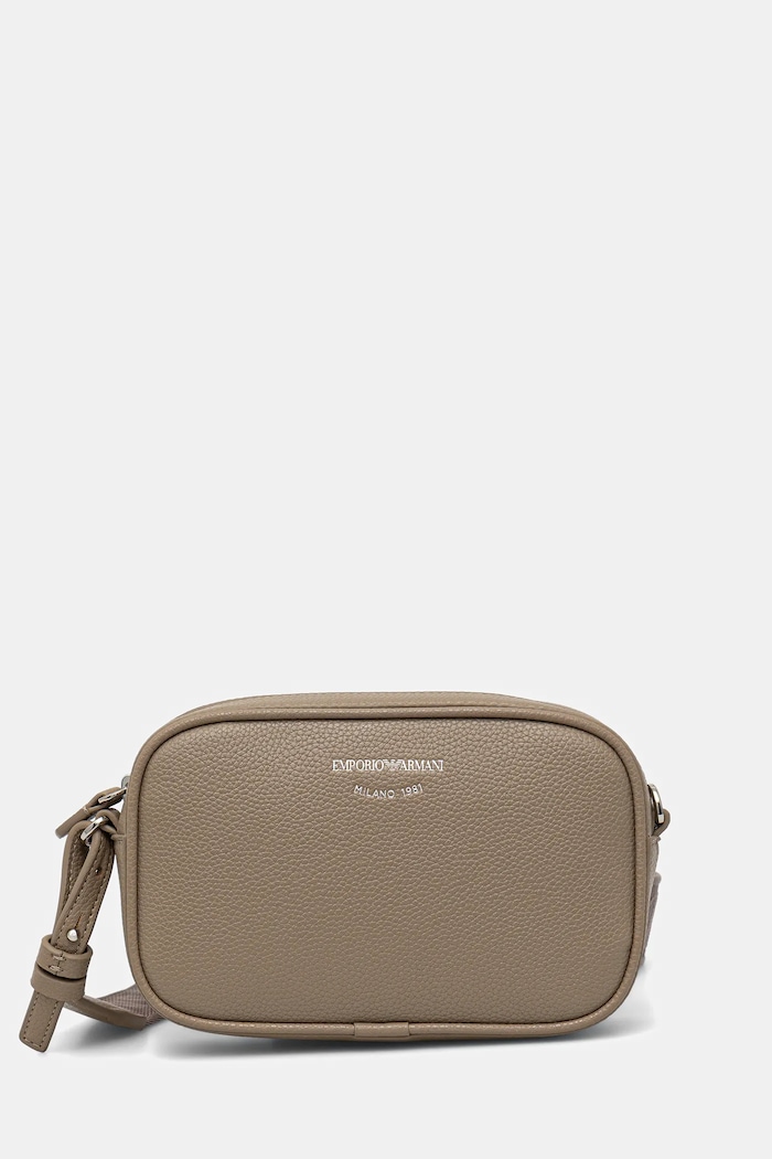 Emporio Armani torebka crossbody damska z imitacji skóry nie mieści A4 brązowy EW000537.AF12036