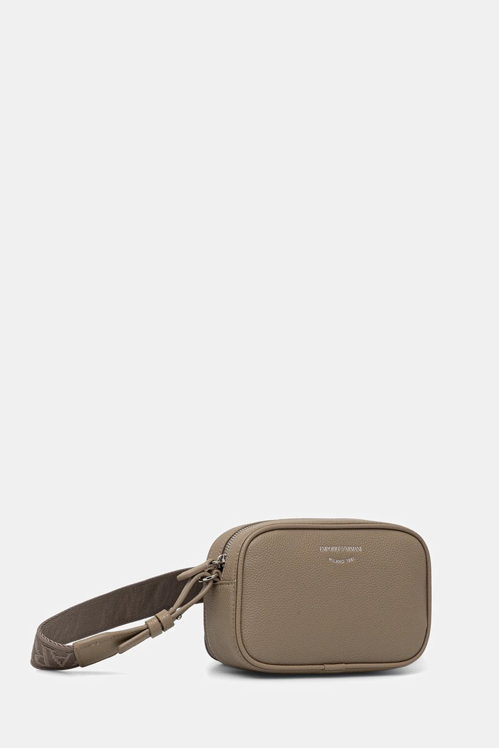 Emporio Armani torebka crossbody damska z imitacji skóry EW000537.AF12036 brązowy SS26