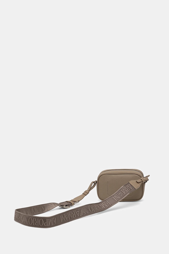 Akcesoria Emporio Armani torebka crossbody damska z imitacji skóry EW000537.AF12036 brązowy