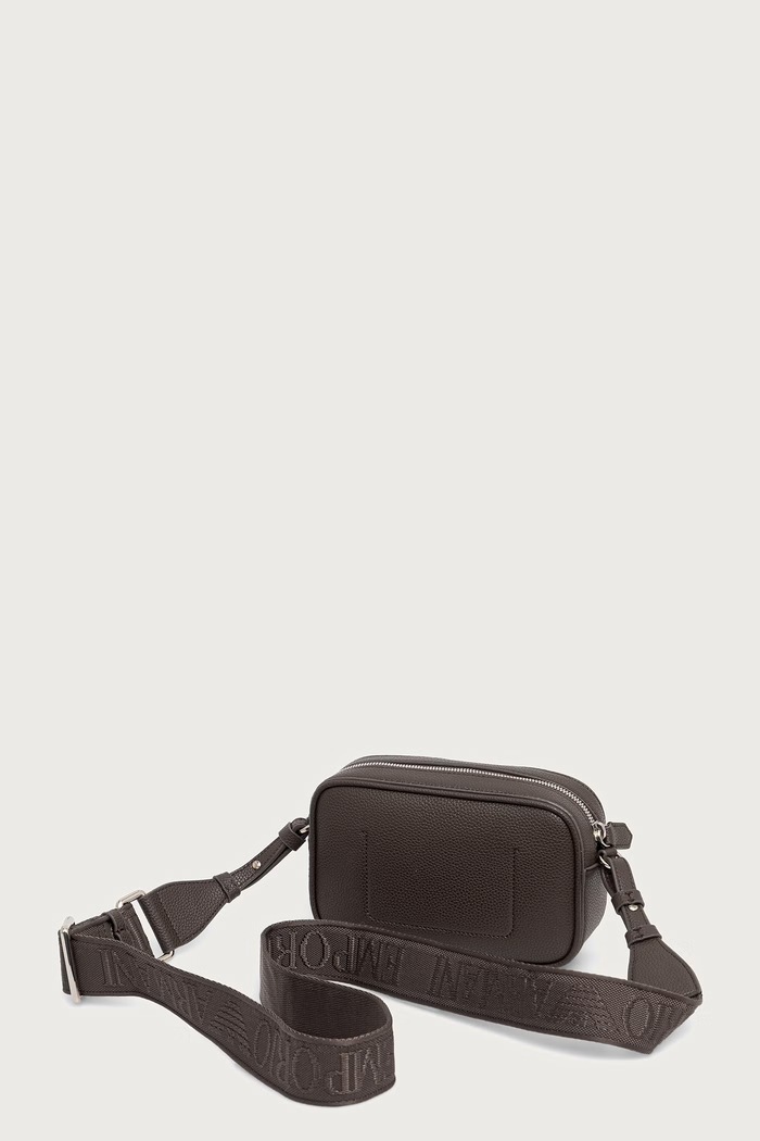 Akcesoria Emporio Armani Torebka crossbody damska z imitacji skóry EW000537.AF12036 brązowy