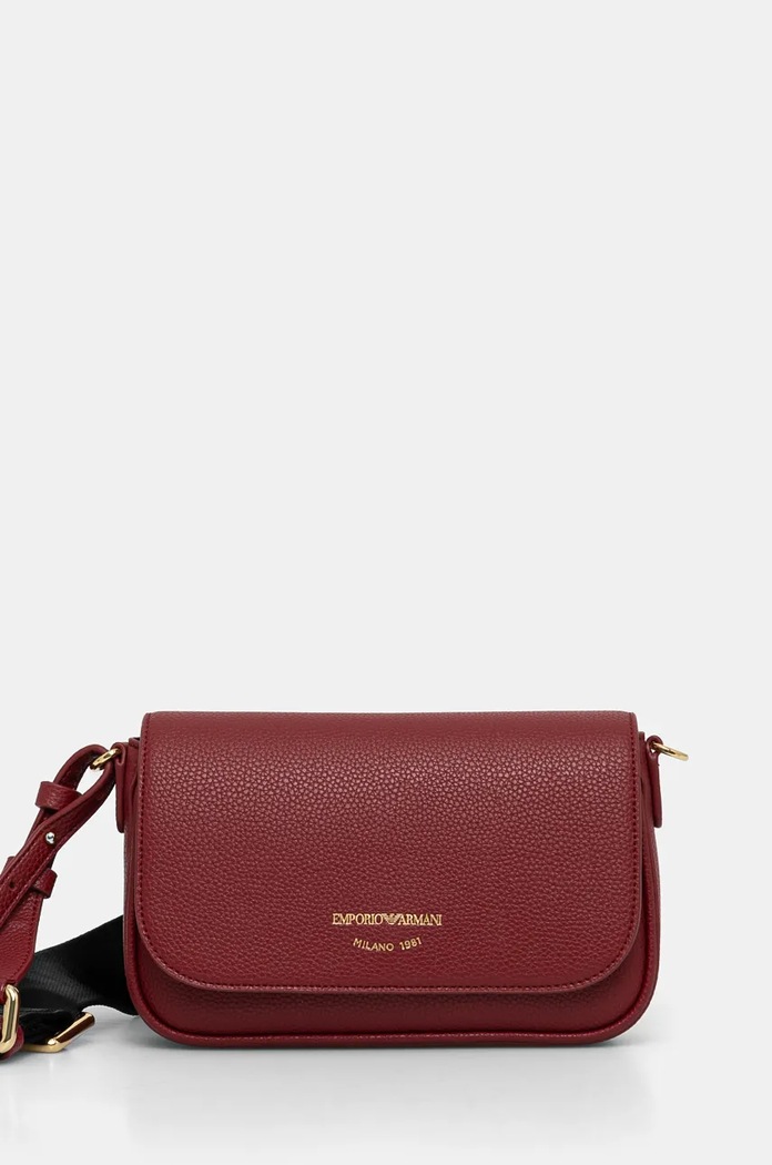 Emporio Armani crossbody kabelka dámska imitácia kože burgundské EW000538.AF12036