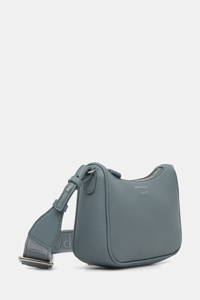 Emporio Armani geantă crossbody pentru femei EW000539.AF12036 turcoaz SS26