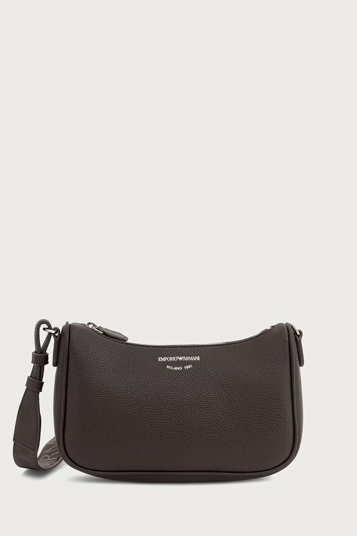 Emporio Armani Torebka crossbody damska brązowy EW000539.AF12036