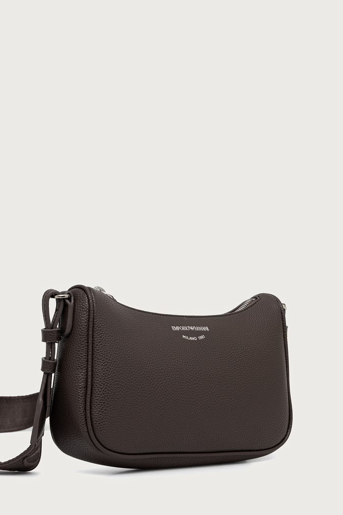 Emporio Armani Torebka crossbody damska EW000539.AF12036 brązowy SS26