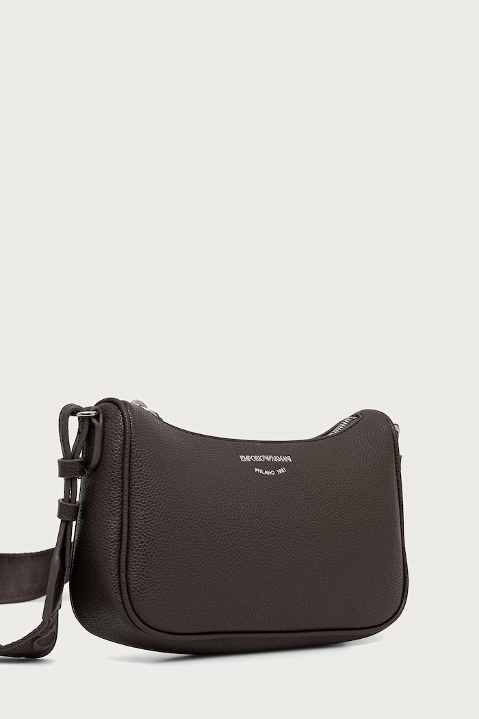 Emporio Armani Torebka crossbody damska EW000539.AF12036 brązowy SS26