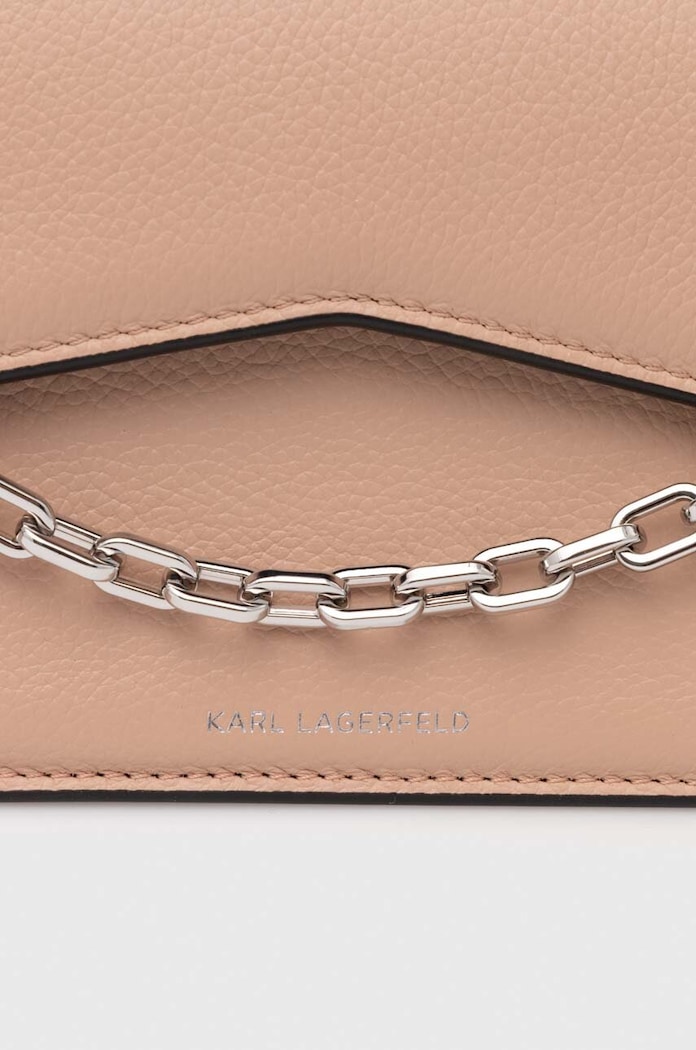 Karl Lagerfeld torebka skórzana 245W3028 różowy