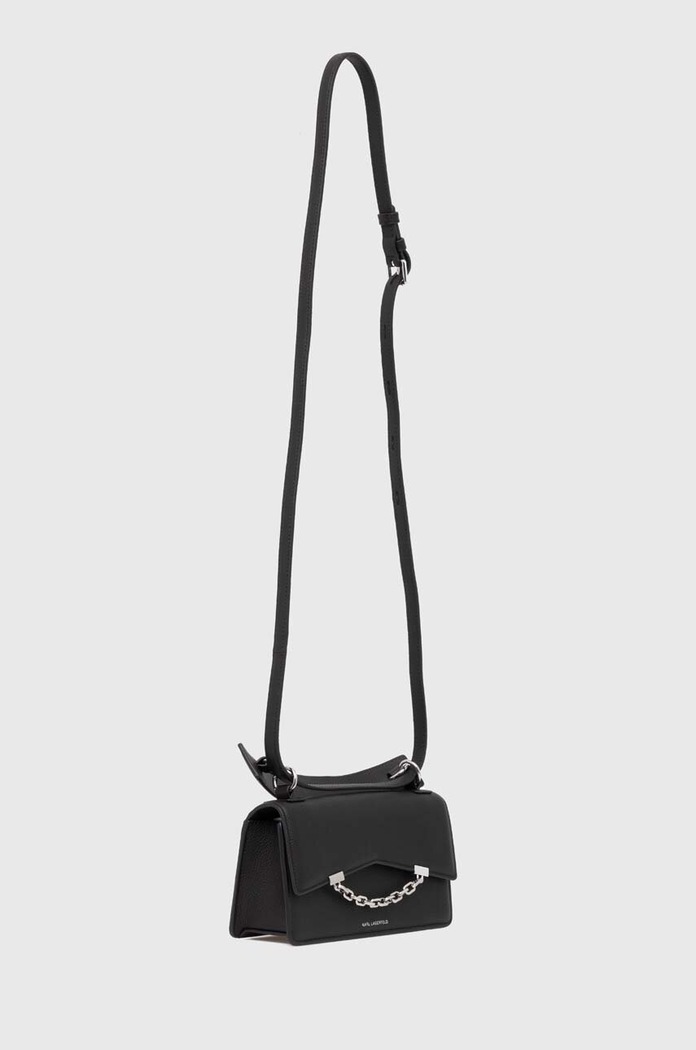 Δερμάτινη τσάντα Karl Lagerfeld 245W3028 μαύρο AW24