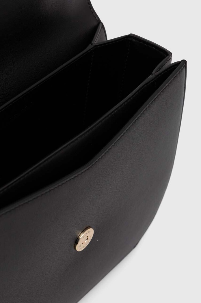 Karl Lagerfeld torebka skórzana czarny 245W3056