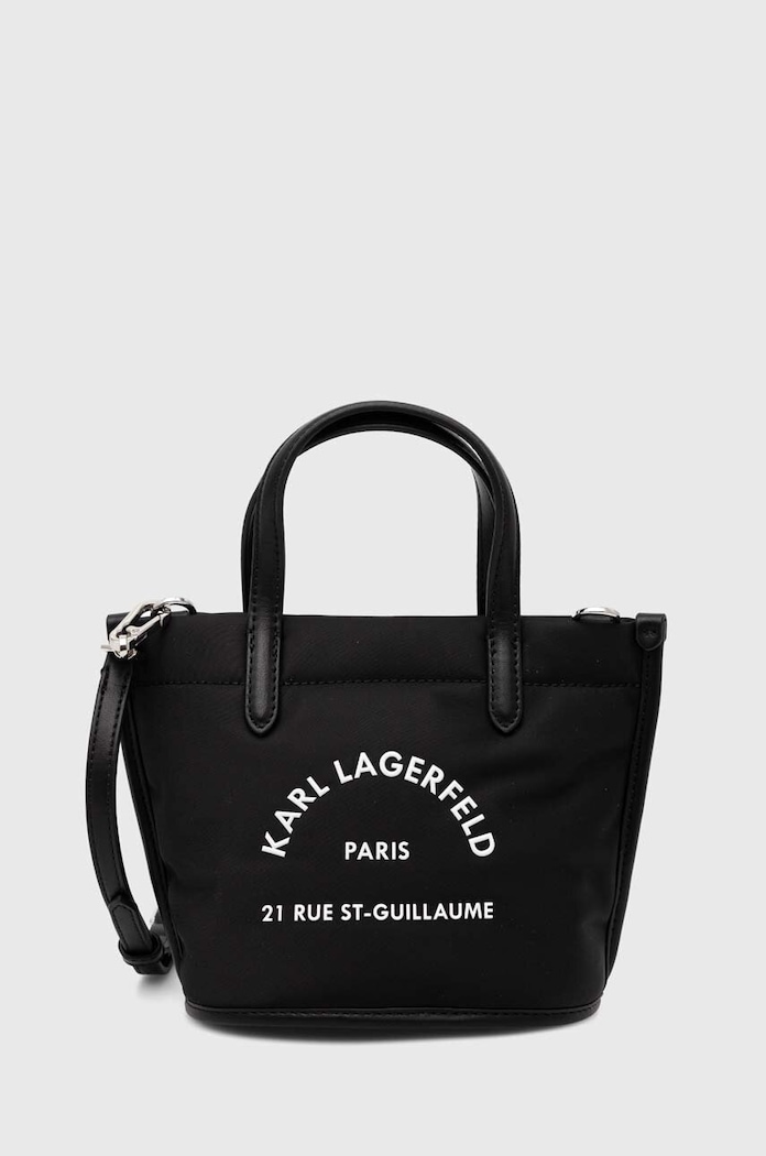 Karl Lagerfeld torebka nie mieści A4 czarny 245W3069