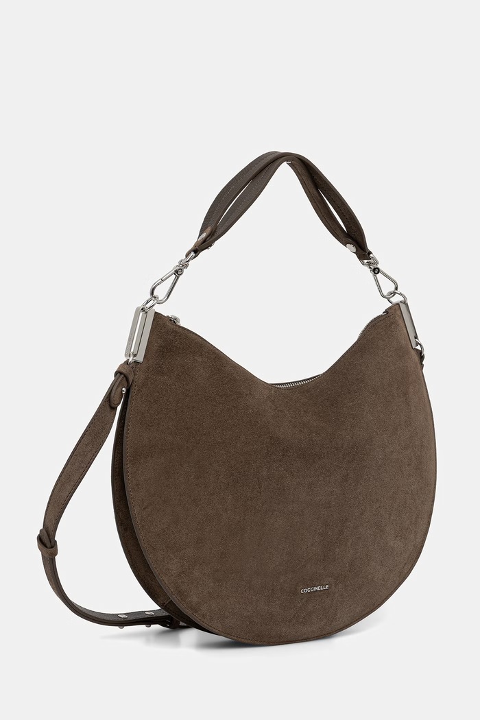 Coccinelle crossbody kabelka dámská semišová COCCINELLESUNUP SUEDE E1.QKG.13.01.01 zelená SS26