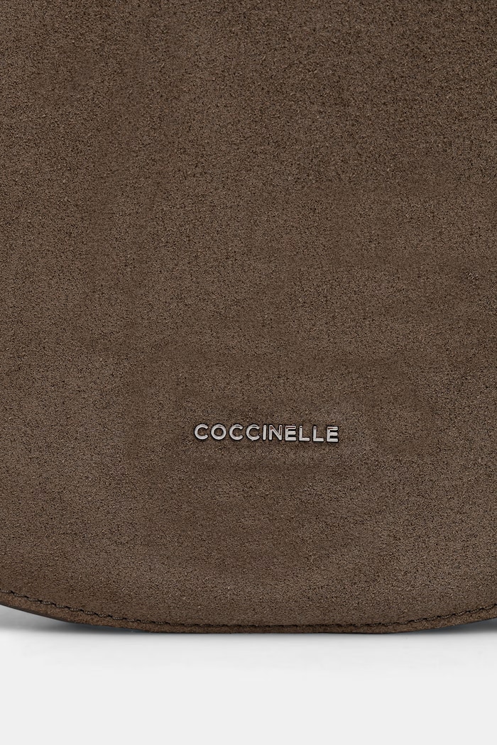 Doplňky Coccinelle crossbody kabelka dámská semišová COCCINELLESUNUP SUEDE E1.QKG.13.01.01 zelená