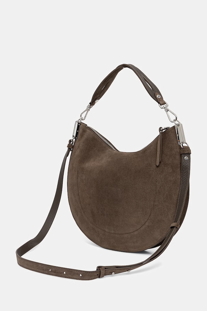 Coccinelle crossbody kabelka dámská semišová COCCINELLESUNUP SUEDE zelená E1.QKG.13.01.01