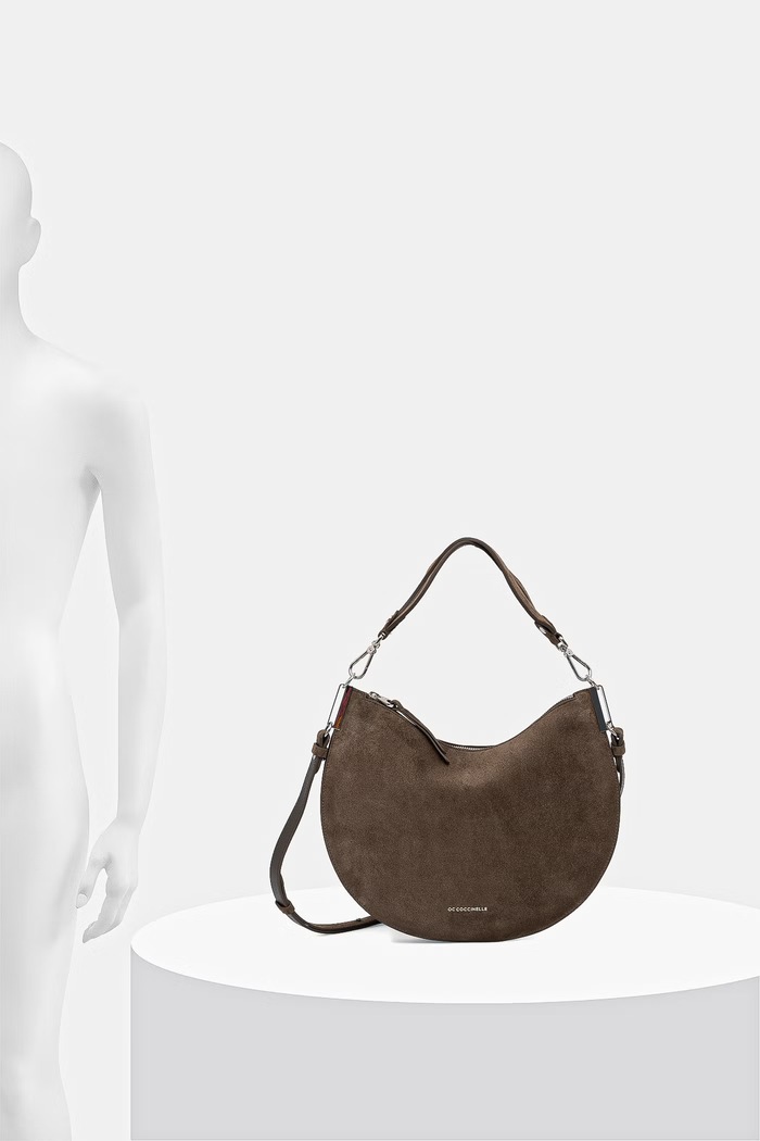 Coccinelle torebka crossbody damska zamszowa COCCINELLESUNUP SUEDE E1.QKG.13.02.01