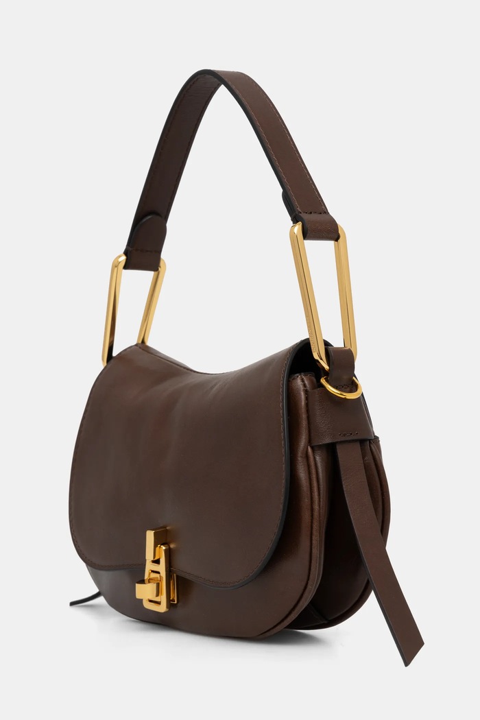 Kožená kabelka Coccinelle COCCINELLEMAGIE VINTAGE E1.RJL.58.01.01 hnědá AW24