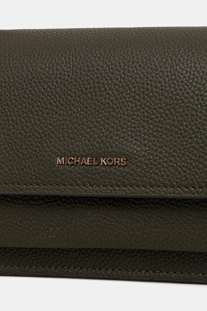 Kožená kabelka MICHAEL Michael Kors zelená 30T4GC7L3T