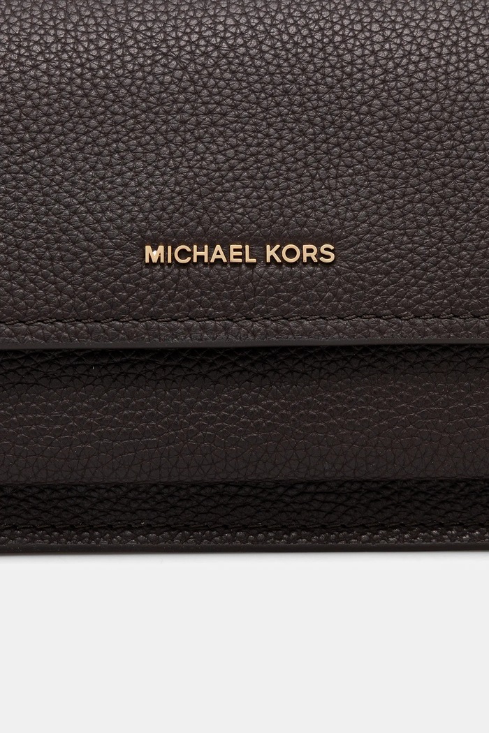 Kožená kabelka MICHAEL Michael Kors MICHAEL Michael Kors 30T4GC7L3T hnedá