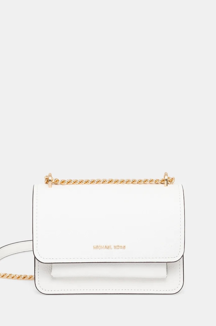 MICHAEL Michael Kors bőr táska nappa bőr fehér 32T4GC7C1T