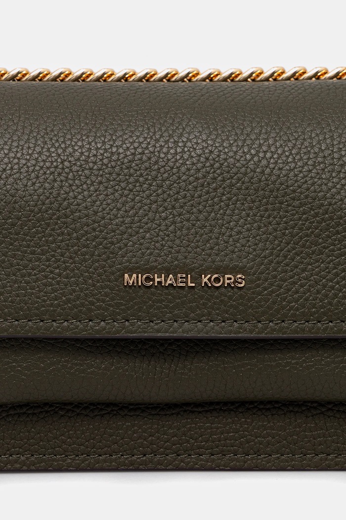Kožna torba MICHAEL Michael Kors zelena 32T4GC7C1T