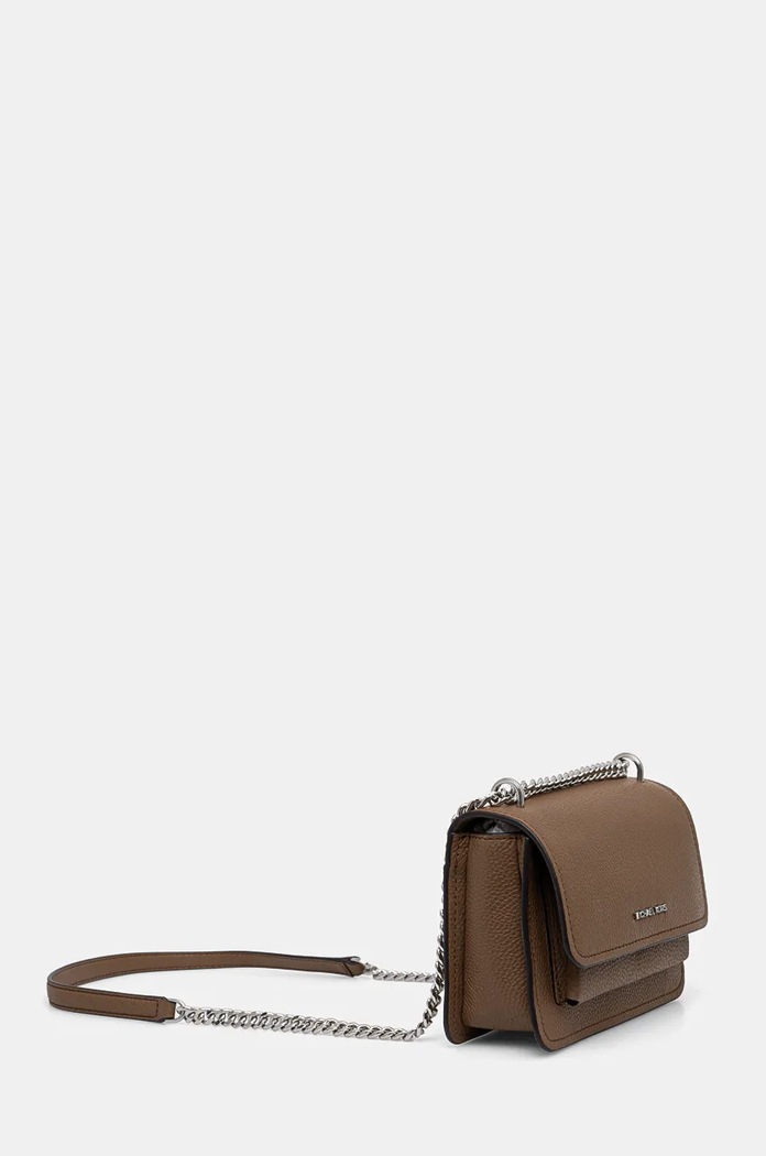 Δερμάτινη τσάντα MICHAEL Michael Kors 32T4SC7C1T καφέ SS26